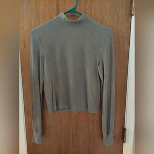 Streetwear Society long sleeved, ribbed, mock neck shirt. Size S.